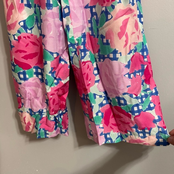 Vineyard Vines Pink Run For The Roses Floral Sleeveless Jumpsuit in Size 0 - Picture 14 of 15